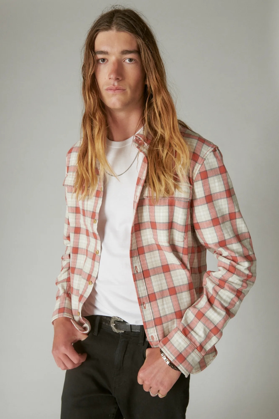 PLAID CHUNKY TWILL UTILITY LONG SLEEVE SHIRT, image 1