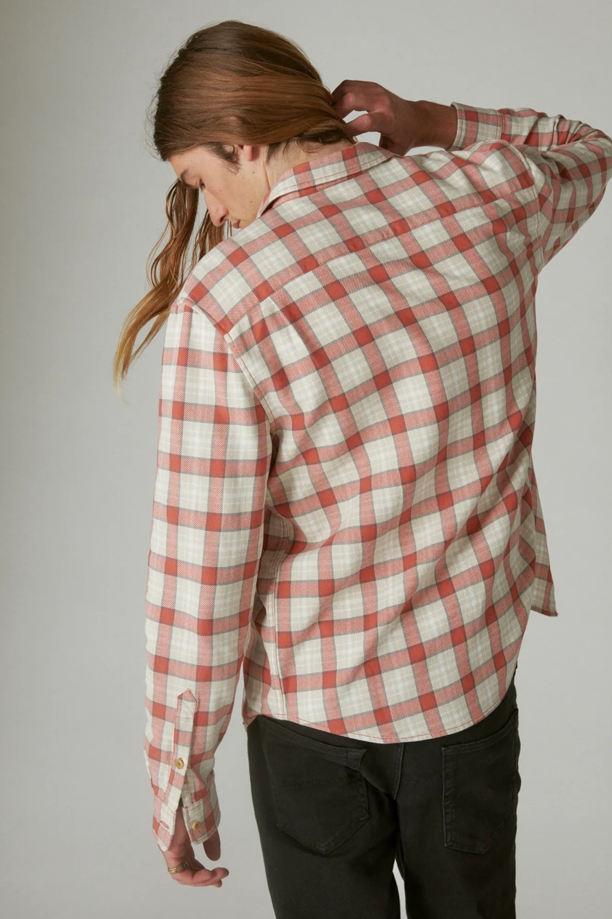 PLAID CHUNKY TWILL UTILITY LONG SLEEVE SHIRT, image 3