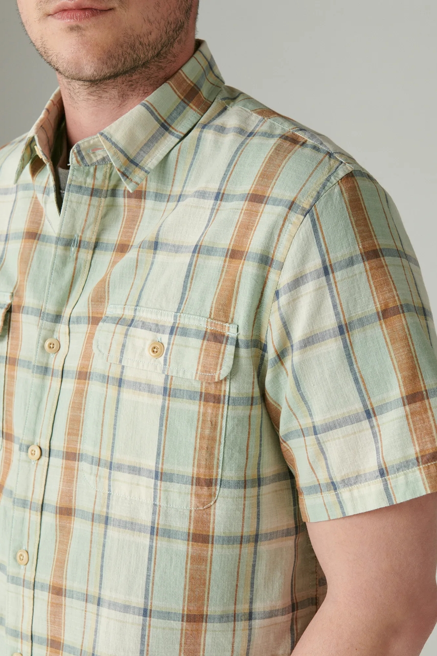PLAID SHORT SLEEVE UTILITY SHIRT, image 4