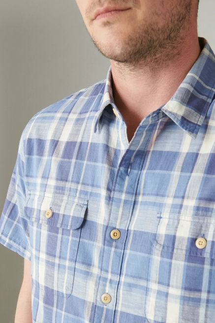 PLAID SHORT SLEEVE UTILITY SHIRT, image 4