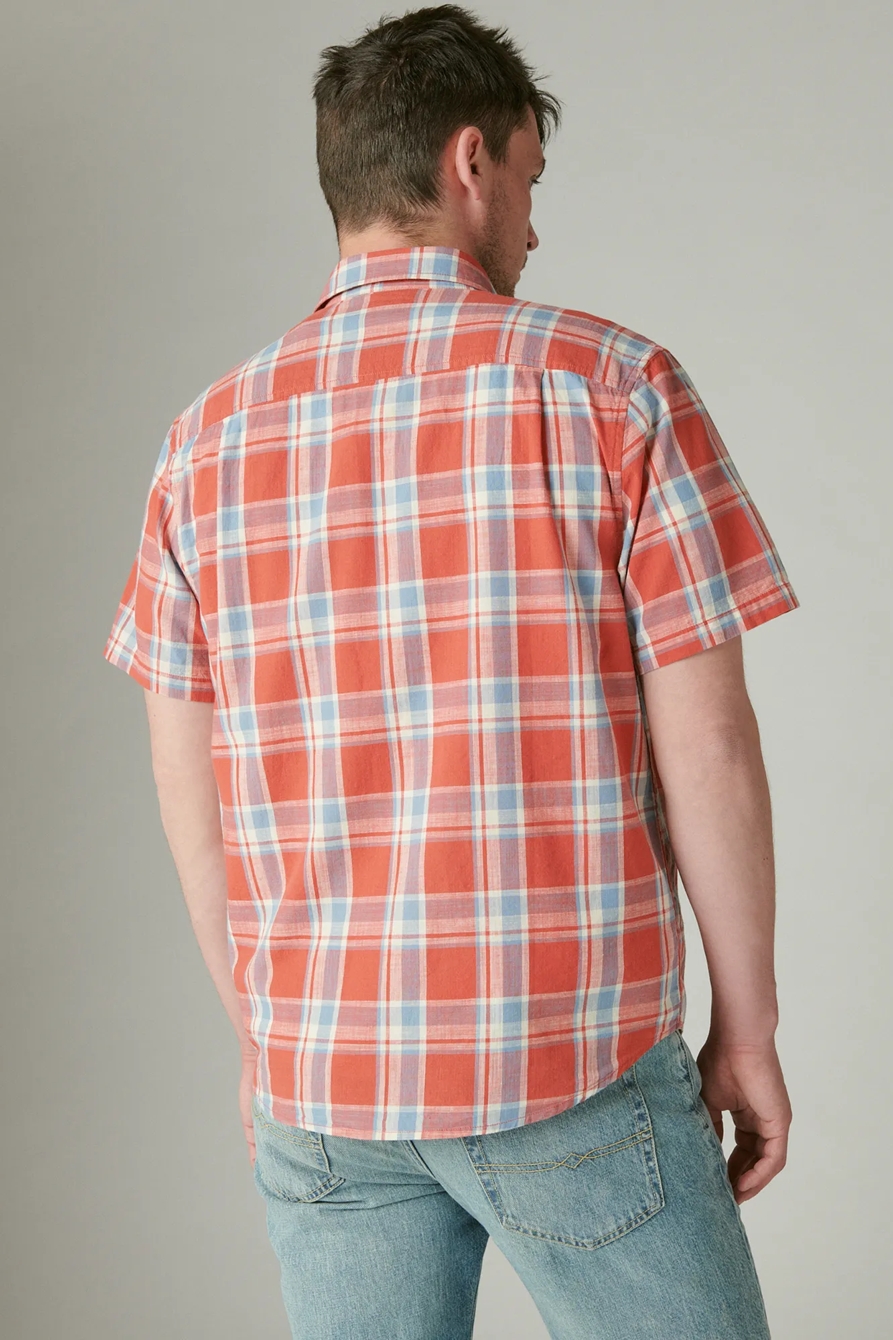 PLAID SHORT SLEEVE UTILITY SHIRT, image 3