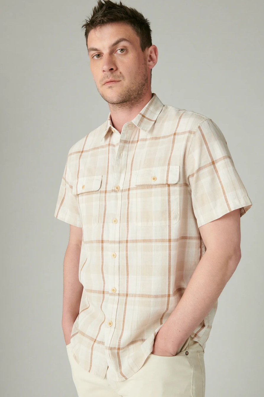 PLAID SHORT SLEEVE UTILITY SHIRT, image 2
