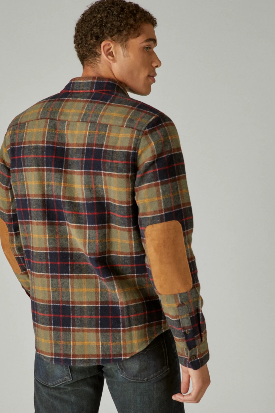 WOOL BLEND UTILITY LONG SLEEVE OVER-SHIRT, image 1