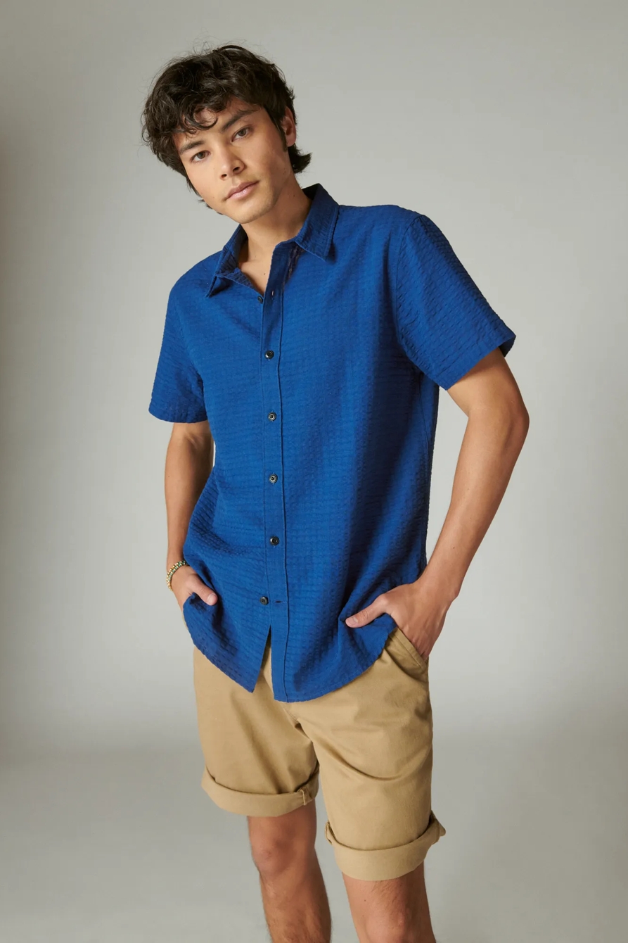 SOLID SEERSUCKER SHORT SLEEVE SHIRT, image 3