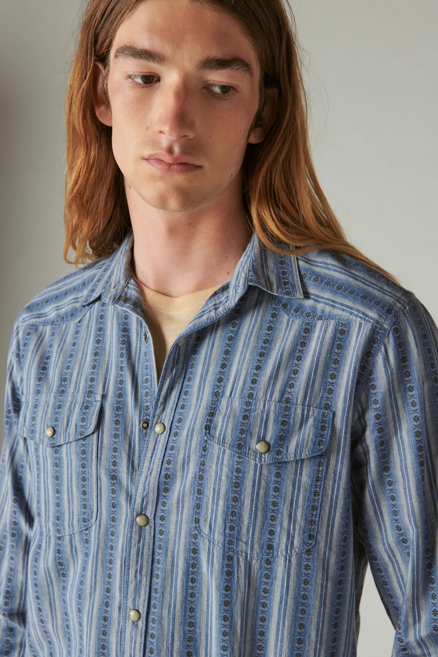 STRIPED LONG SLEEVE MASA WESTERN SHIRT, image 3