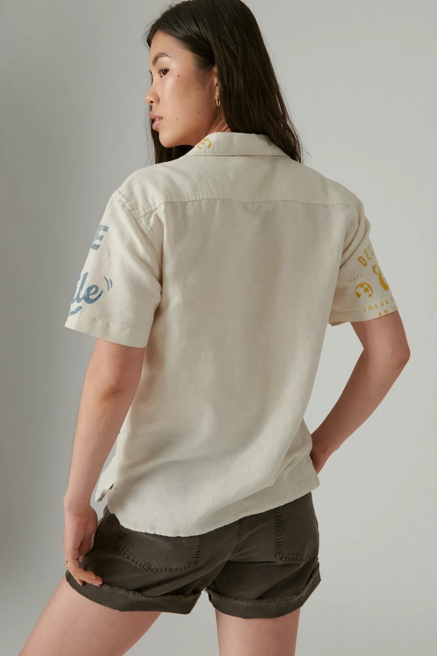 COCA-COLA CAMP COLLAR SHORT SLEEVE SHIRT, image 9