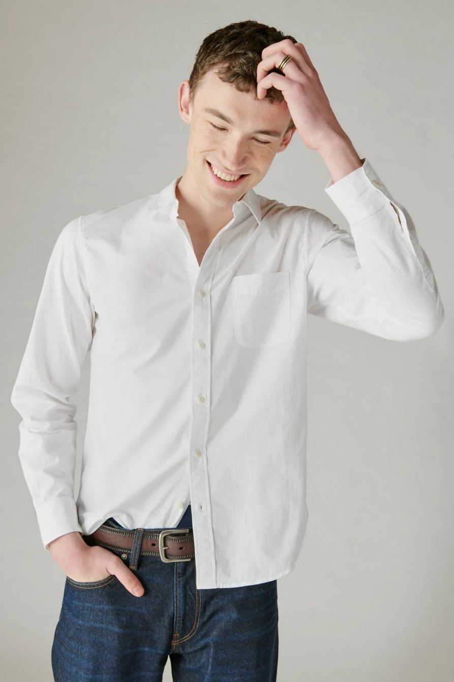 POPLIN ONE POCKET LONG SLEEVE SHIRT SHIRT, image 1