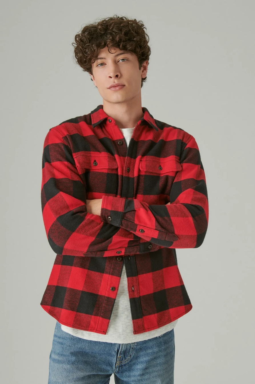PLAID UTILITY CLOUD SOFT LONG SLEEVE FLANNEL, image 2