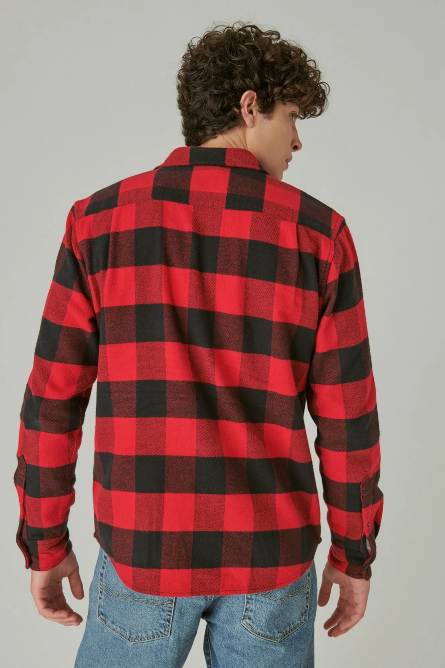 PLAID UTILITY CLOUD SOFT LONG SLEEVE FLANNEL, image 3