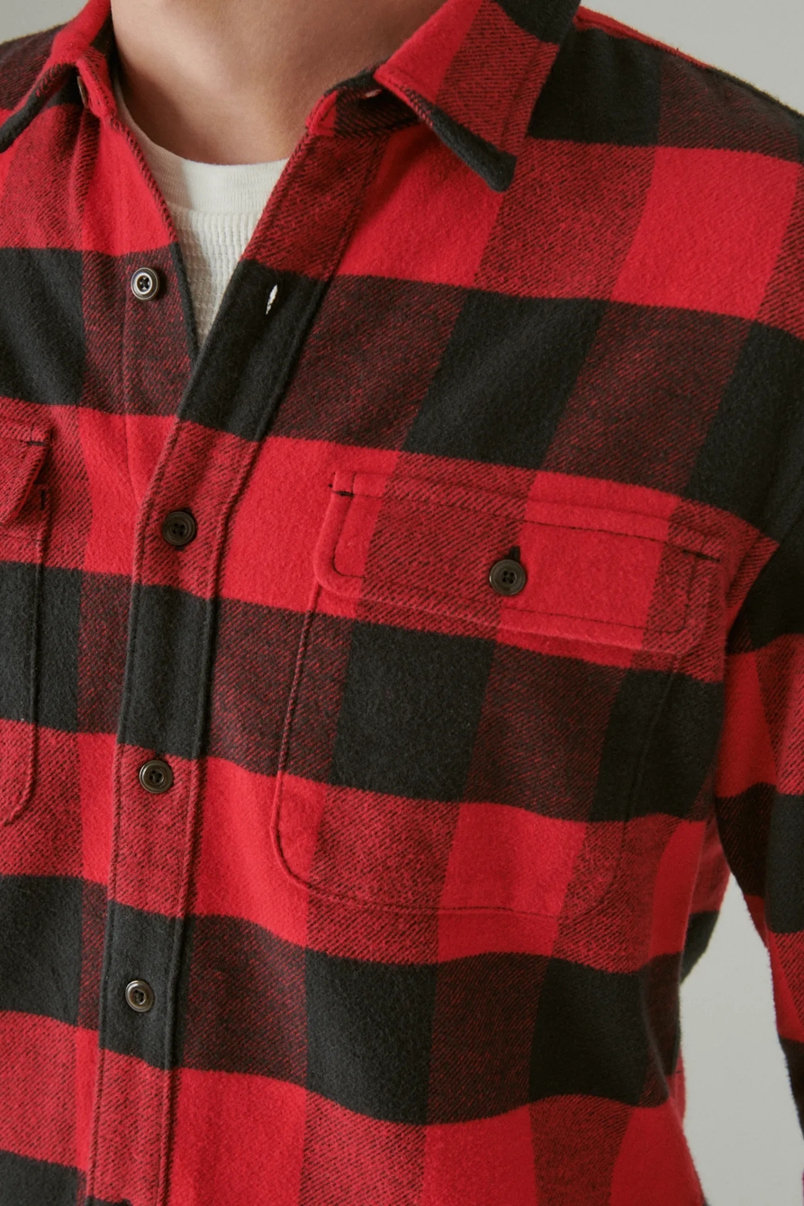 PLAID UTILITY CLOUD SOFT LONG SLEEVE FLANNEL, image 4