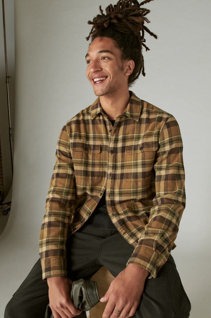 PLAID UTILITY CLOUD SOFT LONG SLEEVE FLANNEL, image 1