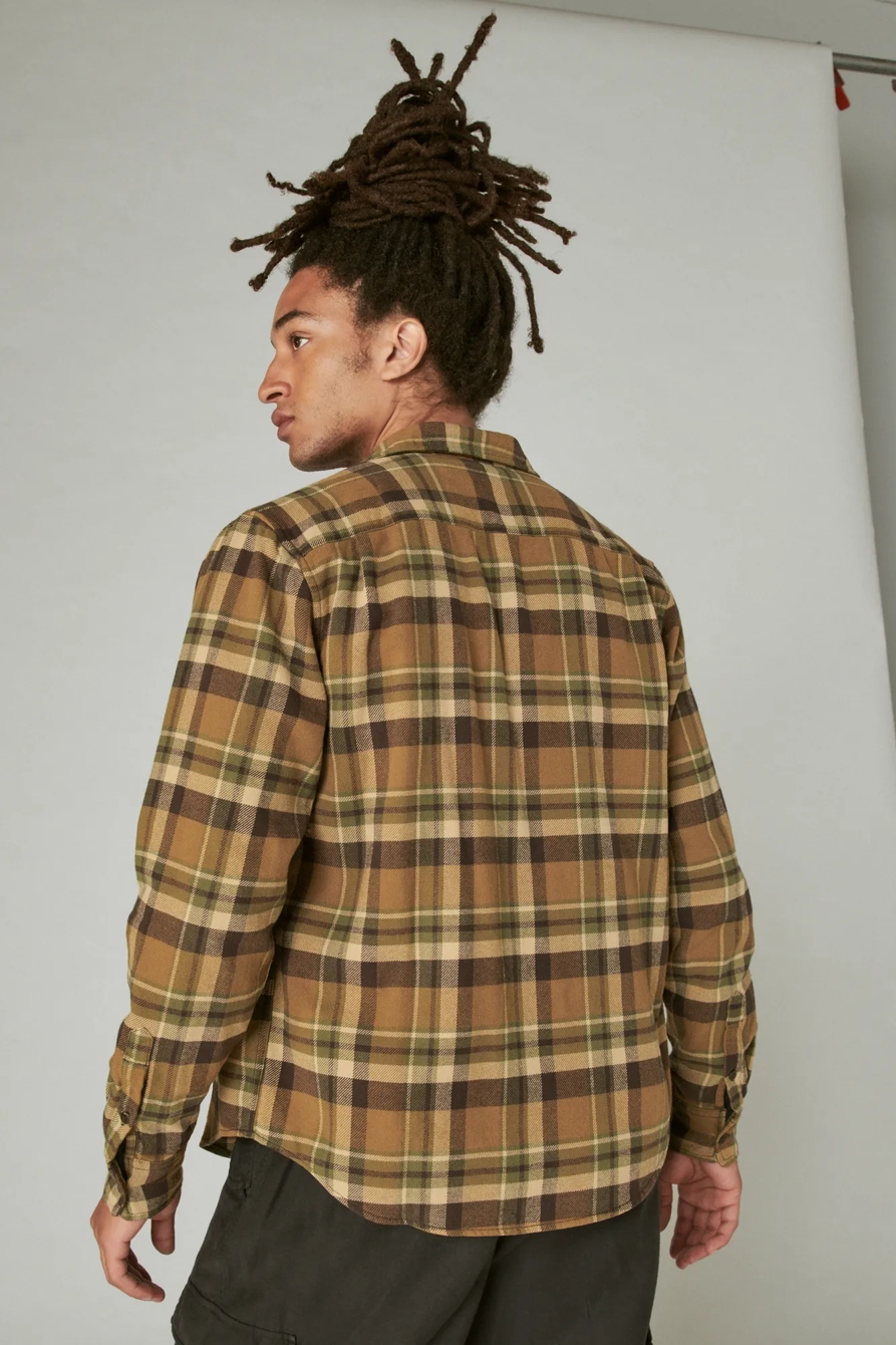 PLAID UTILITY CLOUD SOFT LONG SLEEVE FLANNEL, image 3