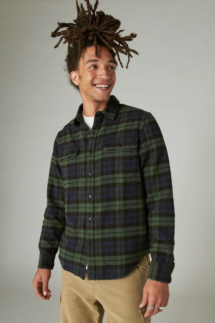 PLAID UTILITY CLOUD SOFT LONG SLEEVE FLANNEL, image 2