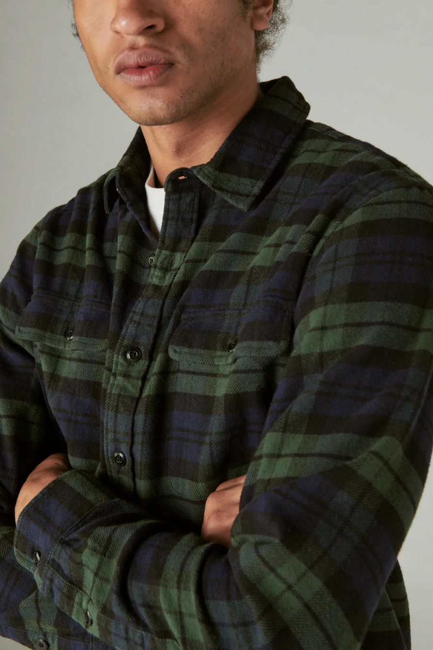 PLAID UTILITY CLOUD SOFT LONG SLEEVE FLANNEL, image 4