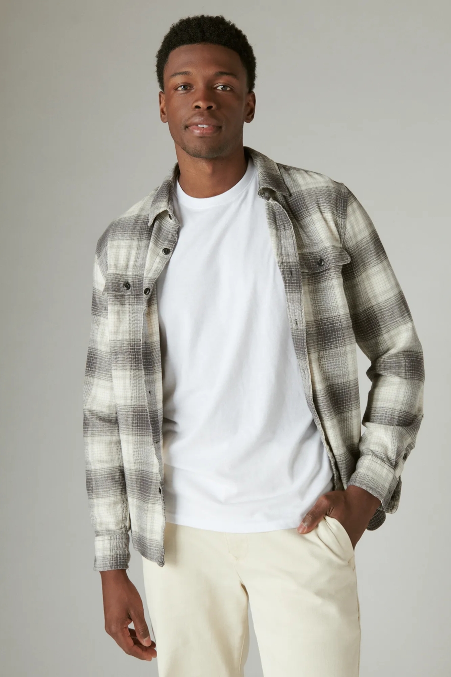 PLAID UTILITY CLOUD SOFT LONG SLEEVE FLANNEL, image 1
