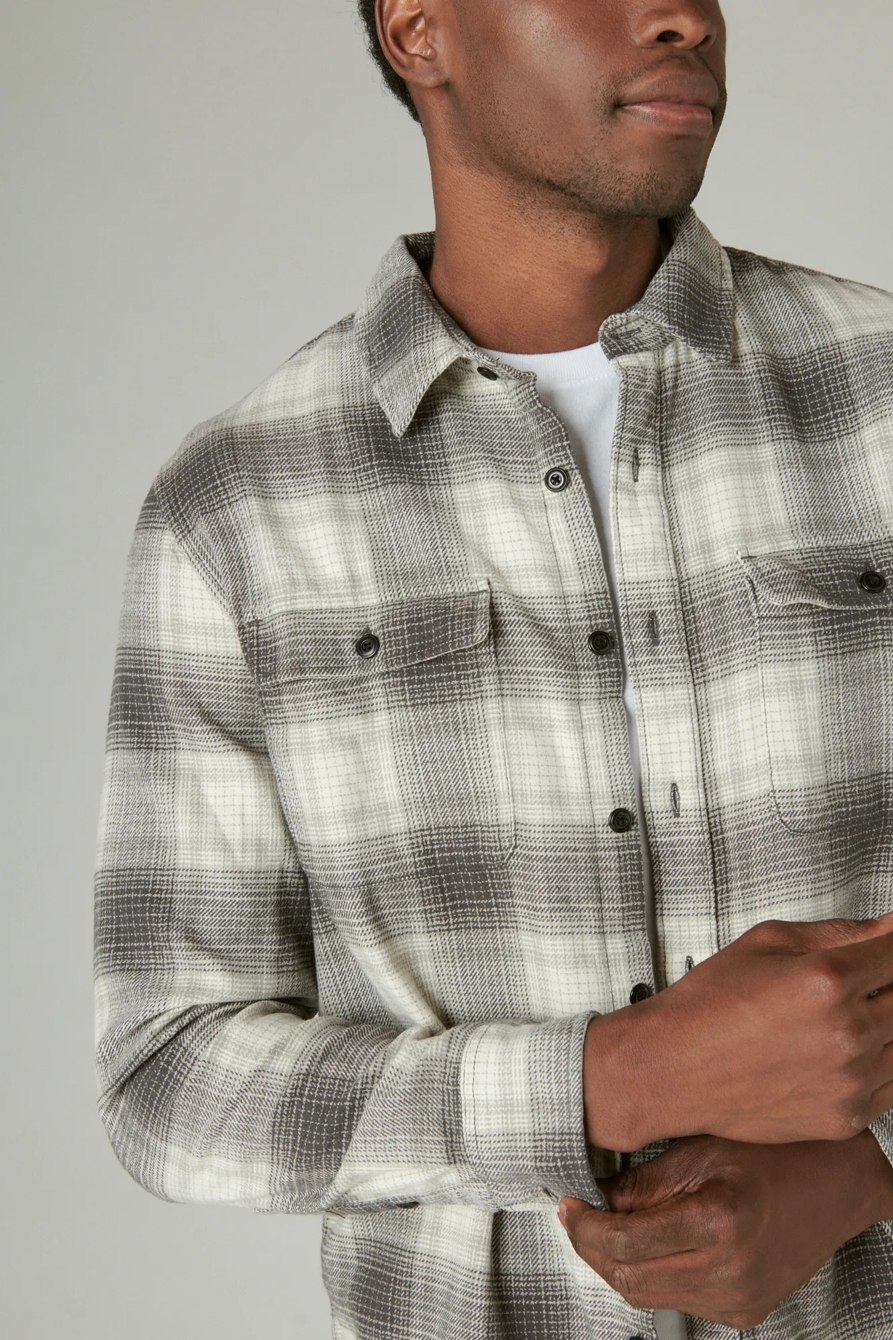 PLAID UTILITY CLOUD SOFT LONG SLEEVE FLANNEL, image 4