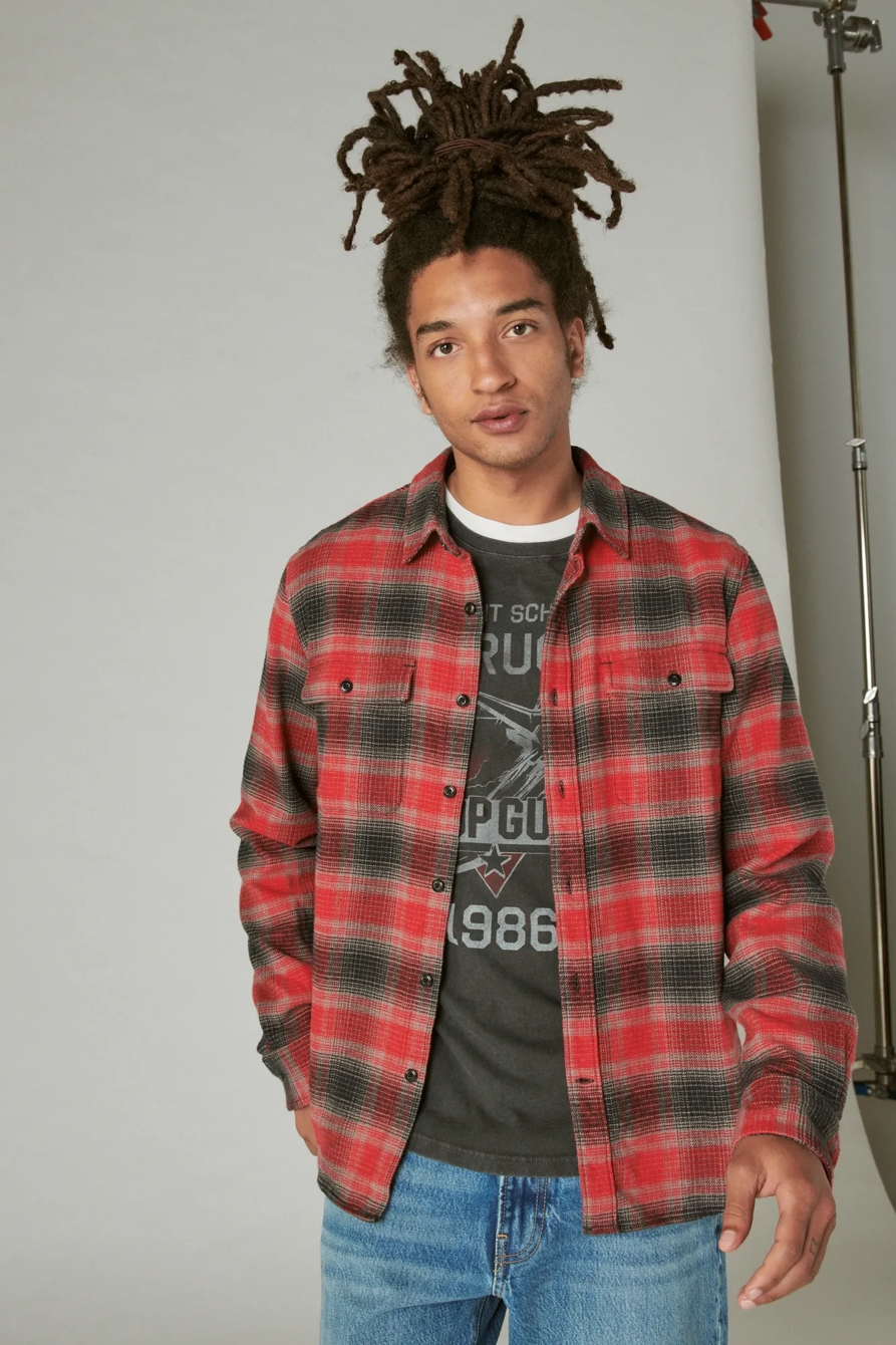 PLAID UTILITY CLOUD SOFT LONG SLEEVE FLANNEL, image 2