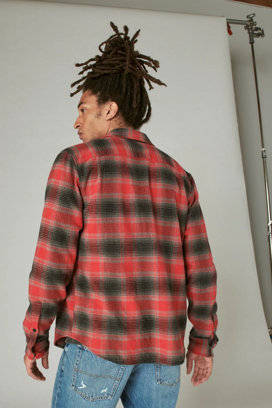 PLAID UTILITY CLOUD SOFT LONG SLEEVE FLANNEL, image 3