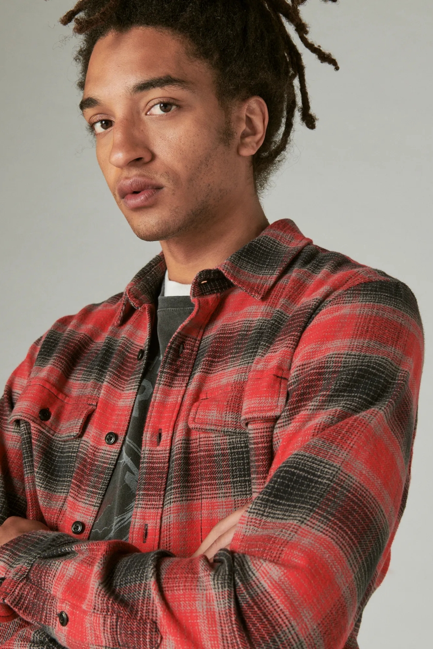PLAID UTILITY CLOUD SOFT LONG SLEEVE FLANNEL, image 4