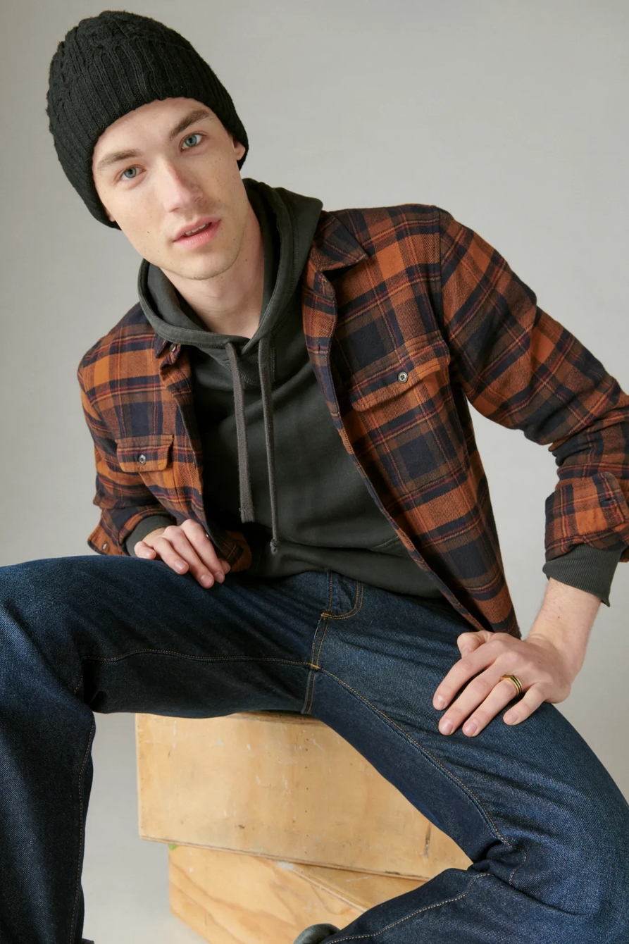 PLAID UTILITY CLOUD SOFT LONG SLEEVE FLANNEL, image 1