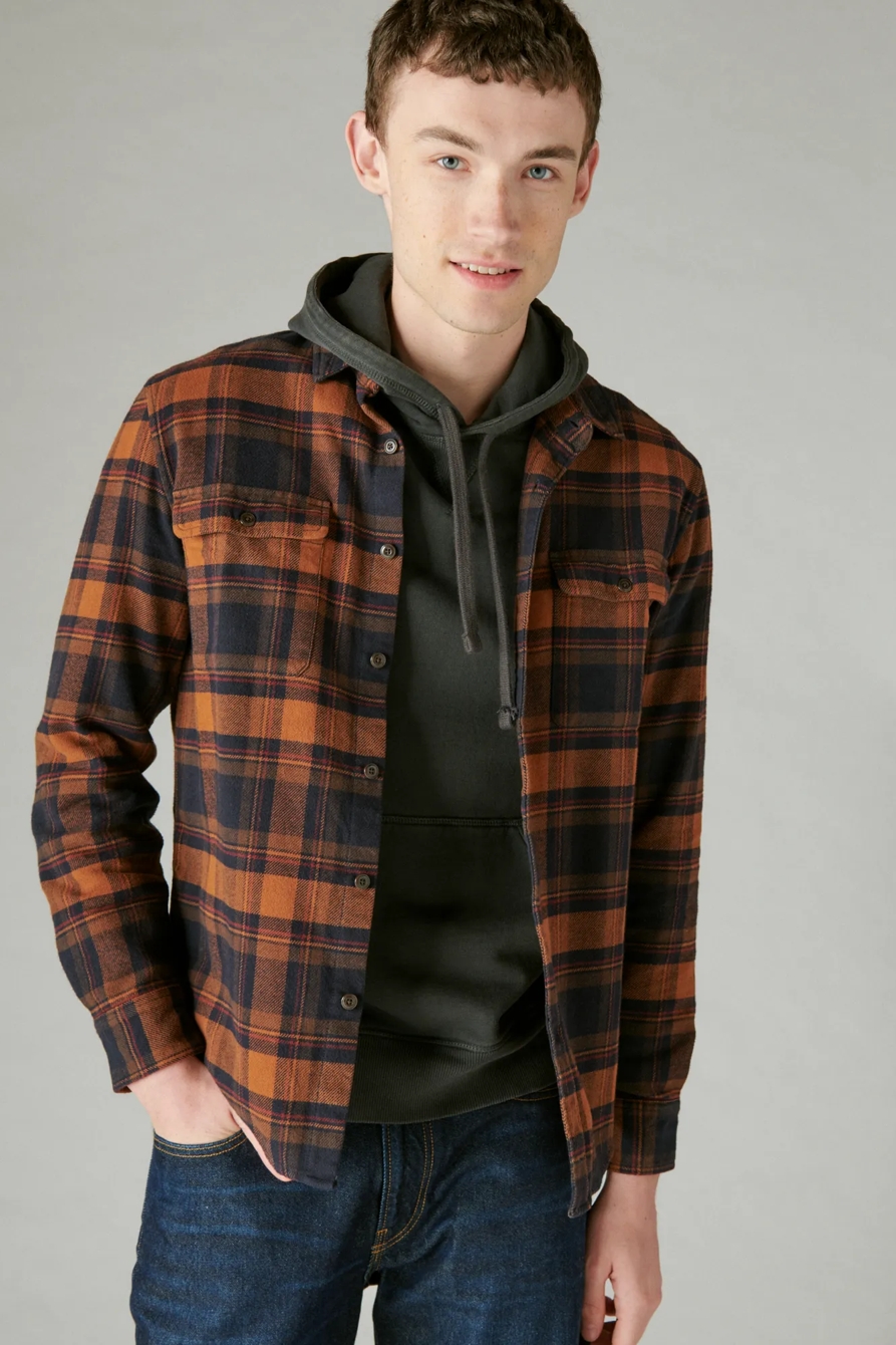 PLAID UTILITY CLOUD SOFT LONG SLEEVE FLANNEL, image 2