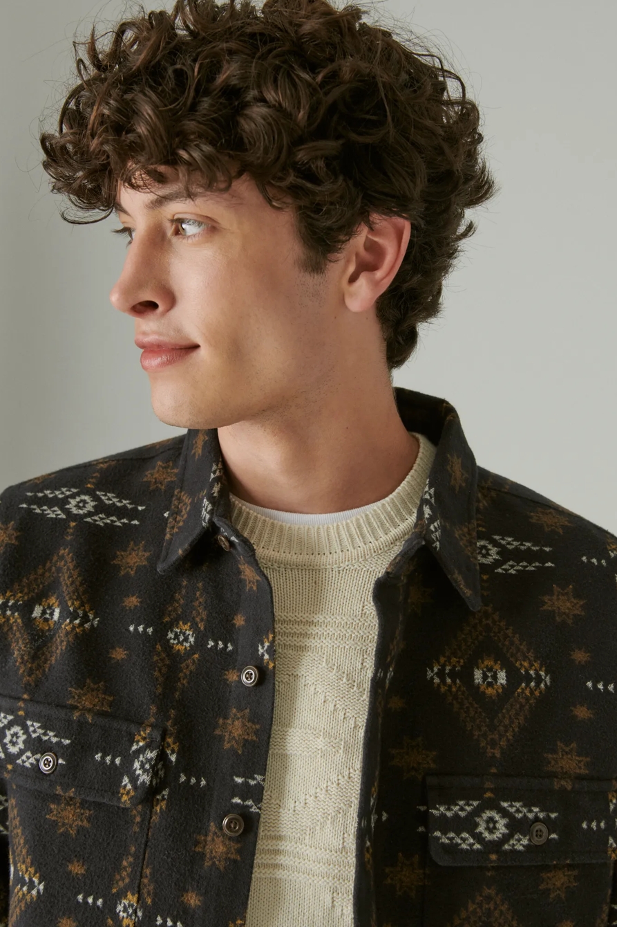 JAQUARD UTILITY LONG SLEEVE SHIRT, image 2
