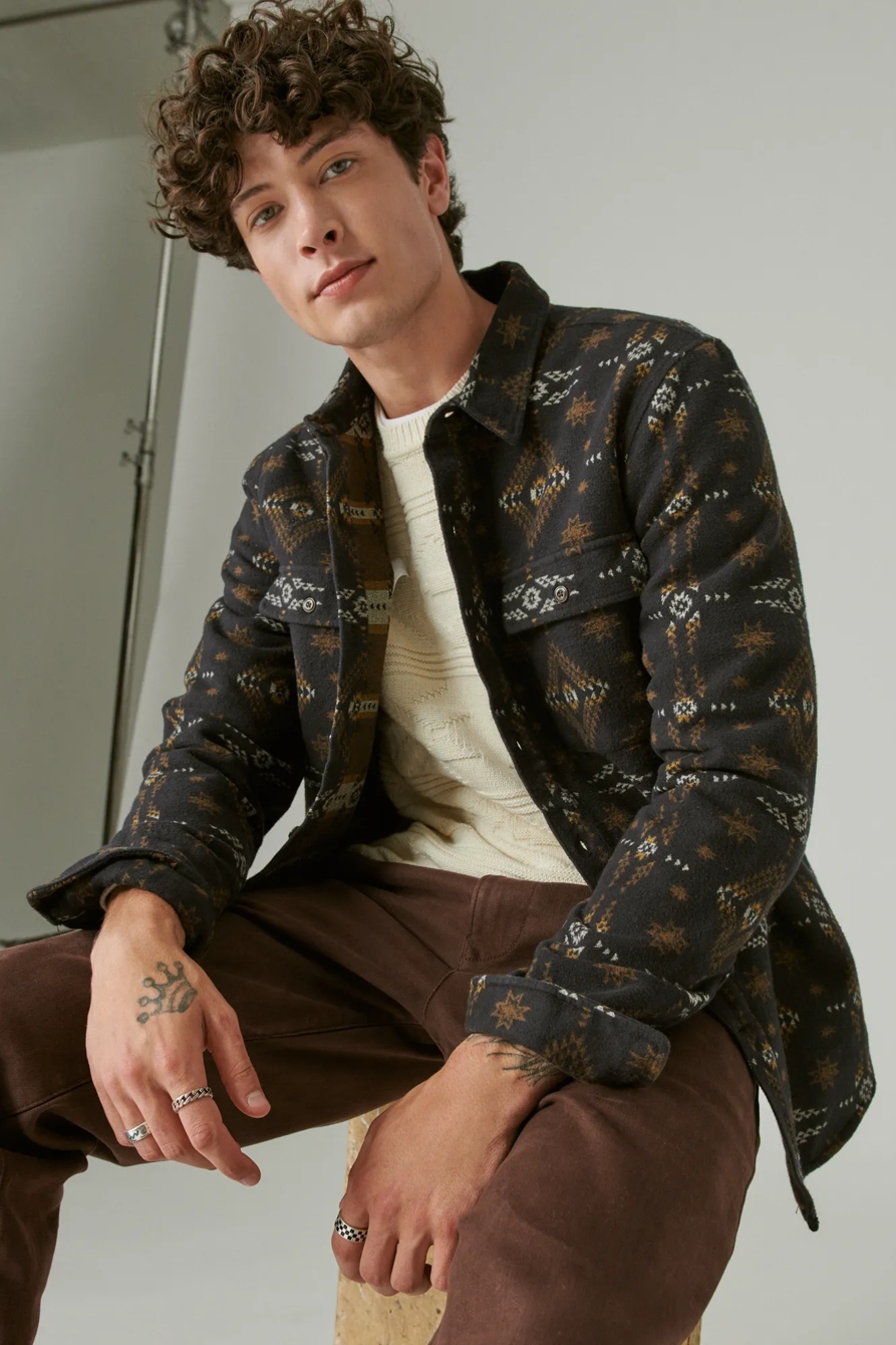 JAQUARD UTILITY LONG SLEEVE SHIRT, image 4