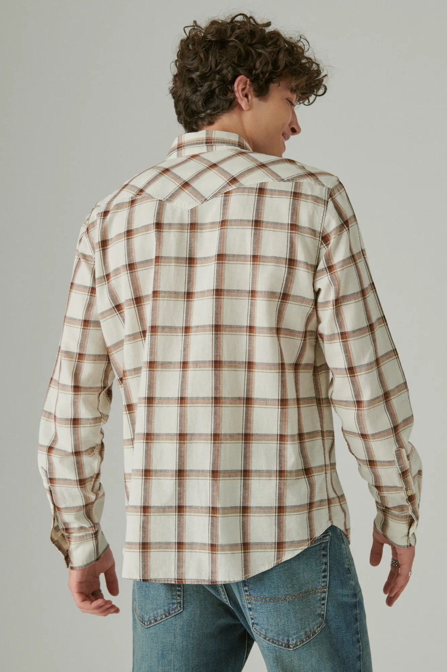 PLAID WESTERN LONG SLEEVE SHIRT, image 3