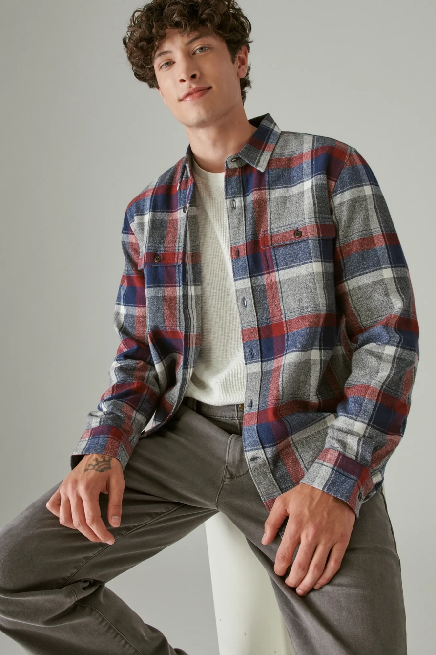 PLAID UTILITY LONG SLEEVE FLANNEL, image 2