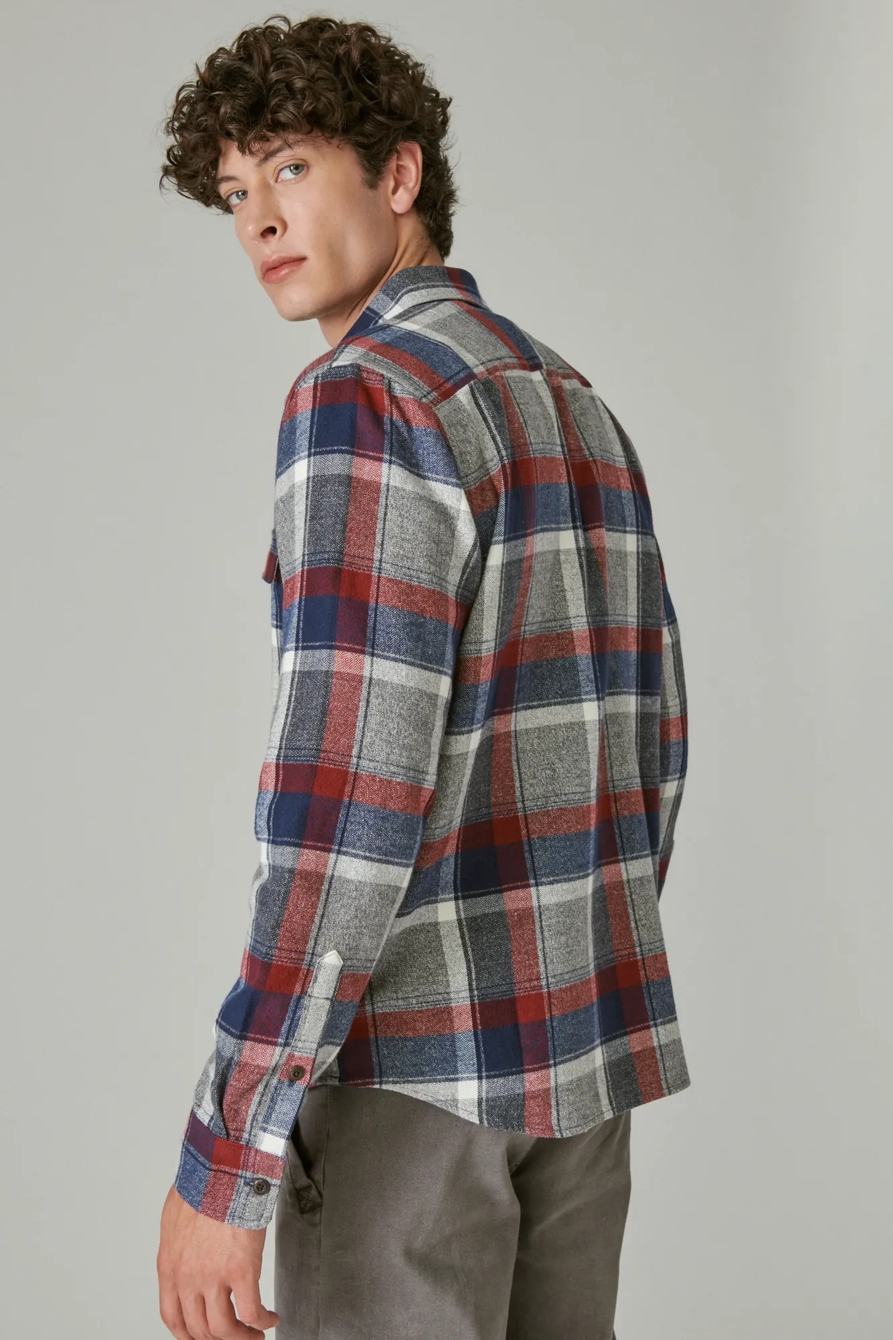 PLAID UTILITY LONG SLEEVE FLANNEL, image 3