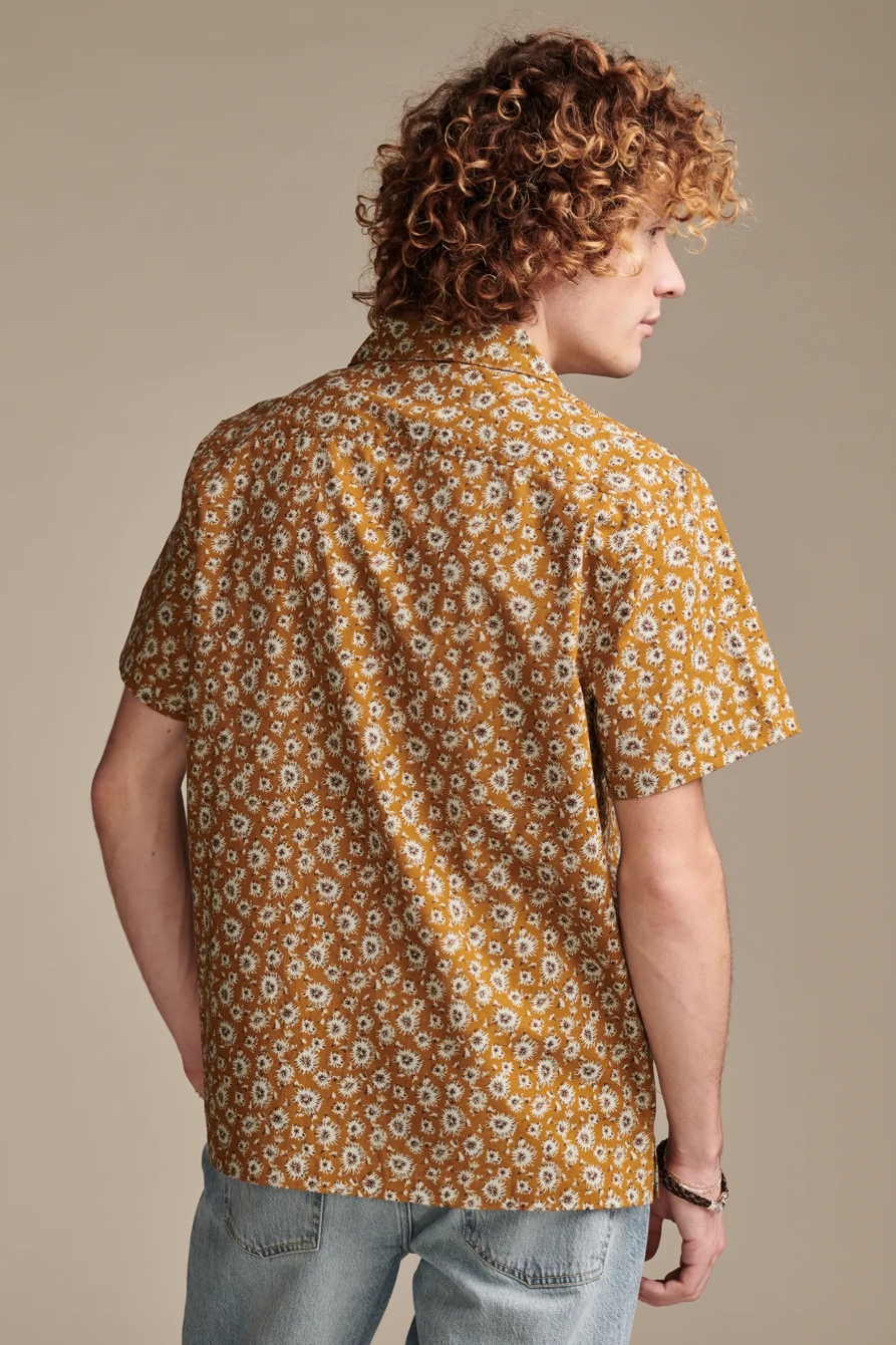 PRINTED CAMP COLLAR SHORT SLEEVE SHIRT, image 3