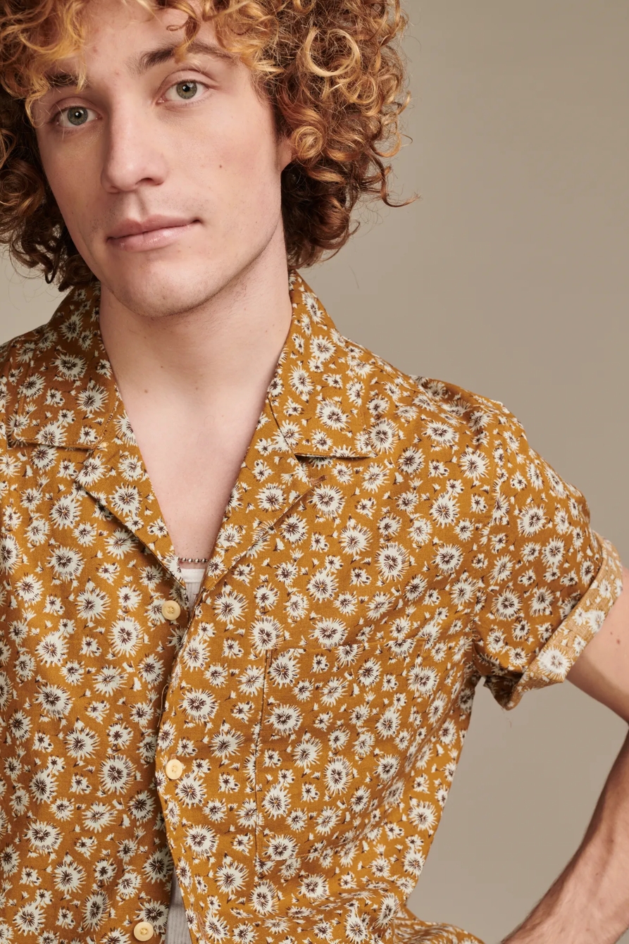 PRINTED CAMP COLLAR SHORT SLEEVE SHIRT, image 4