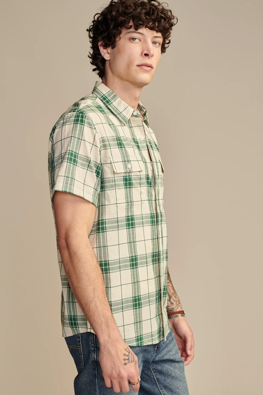 PLAID UTILITY SHORT SLEEVE SHIRT, image 3