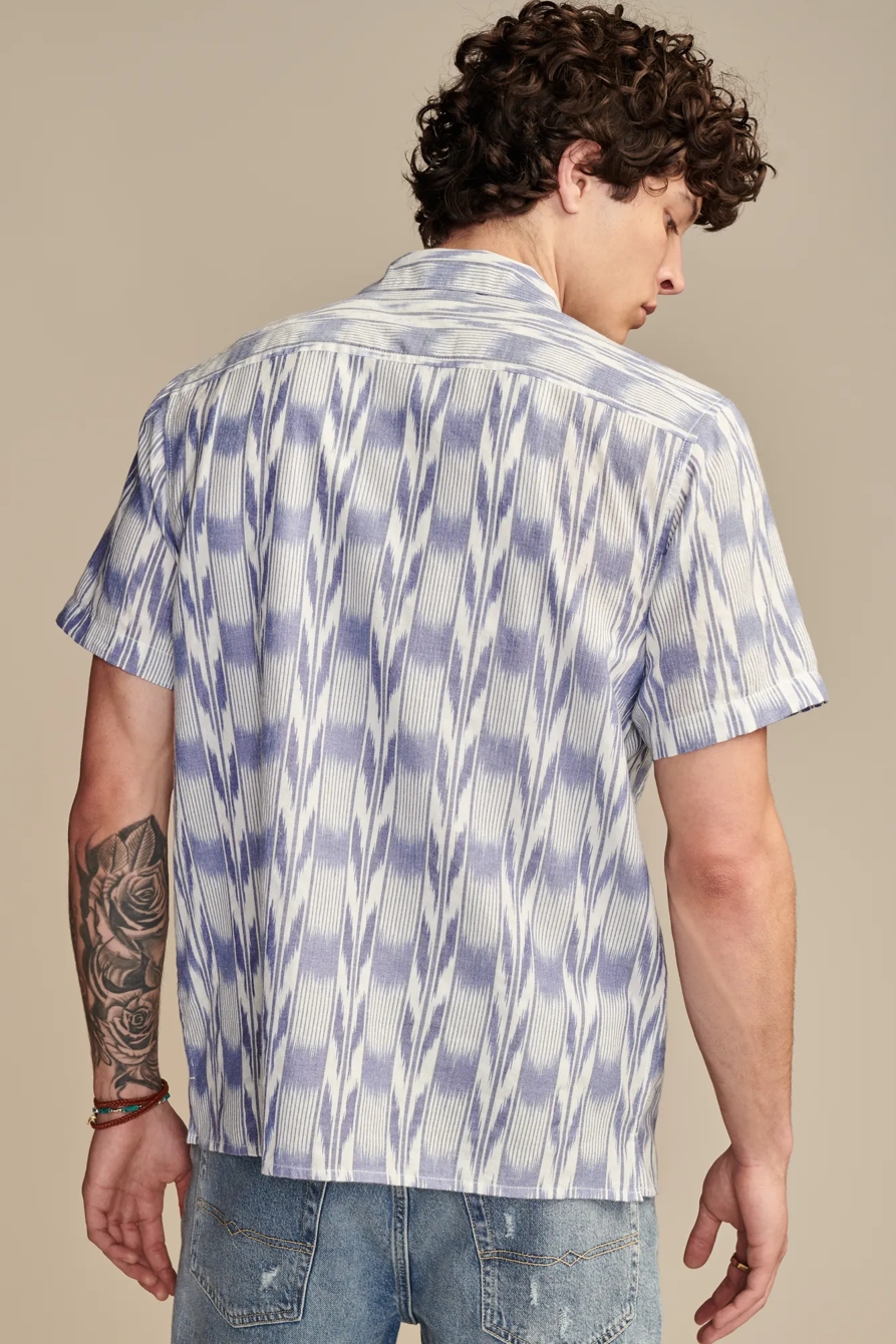 IKAT CAMP COLLAR SHORT SLEEVE SHIRT, image 4