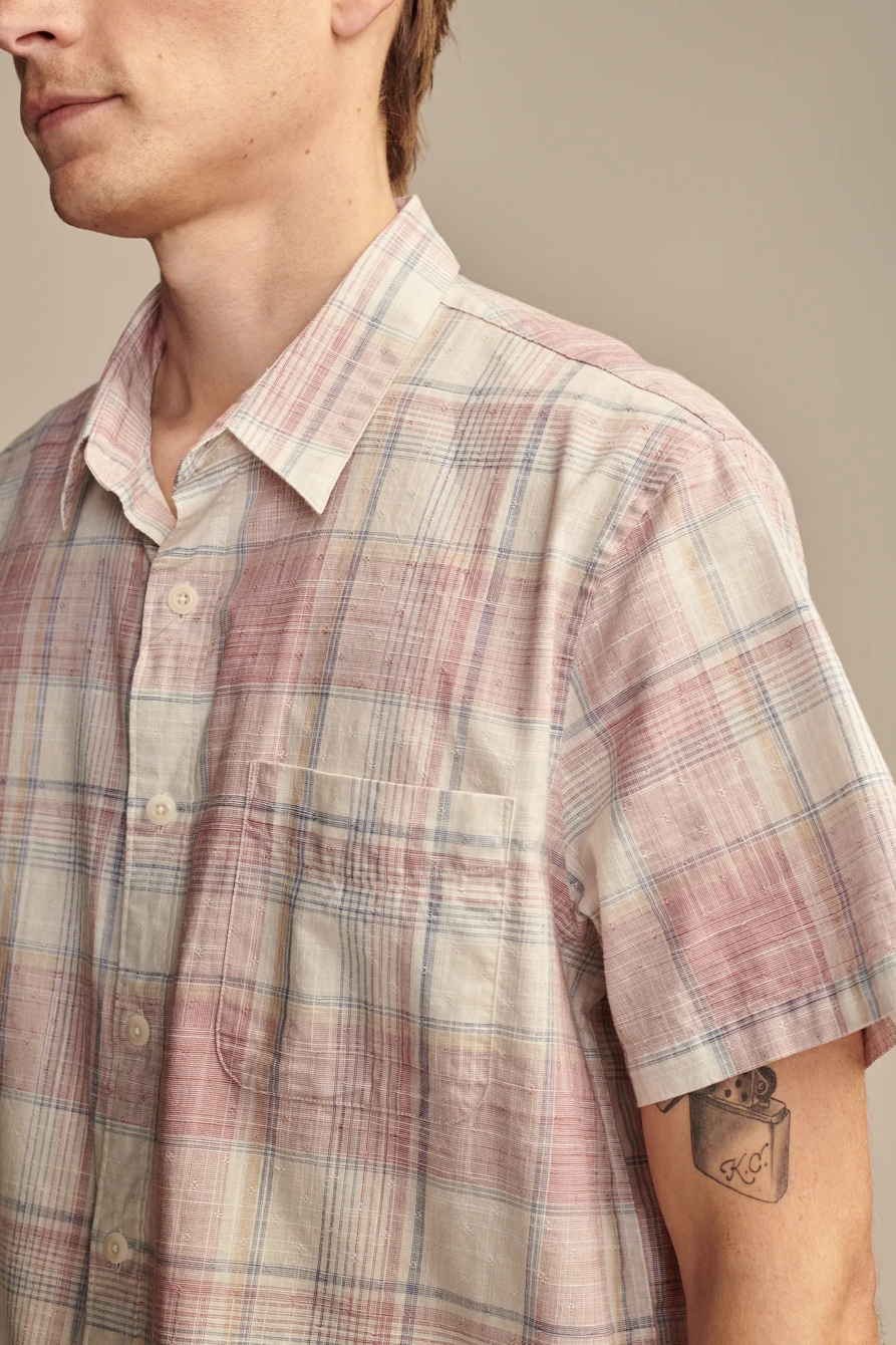PLAID SAN GABRIEL SHORT SLEEVE 1 POCKET SHIRT, image 3