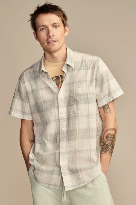 PLAID SAN GABRIEL SHORT SLEEVE 1 POCKET SHIRT, image 1