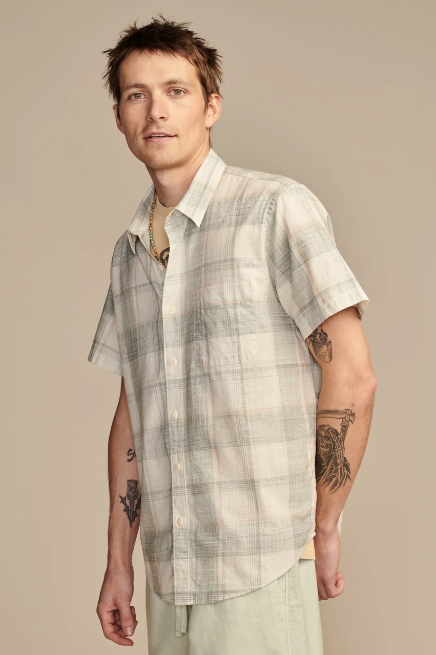 PLAID SAN GABRIEL SHORT SLEEVE 1 POCKET SHIRT, image 4