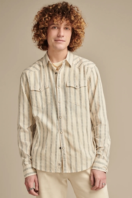 STRIPED LONG SLEEVE MESA WESTERN SHIRT, image 1
