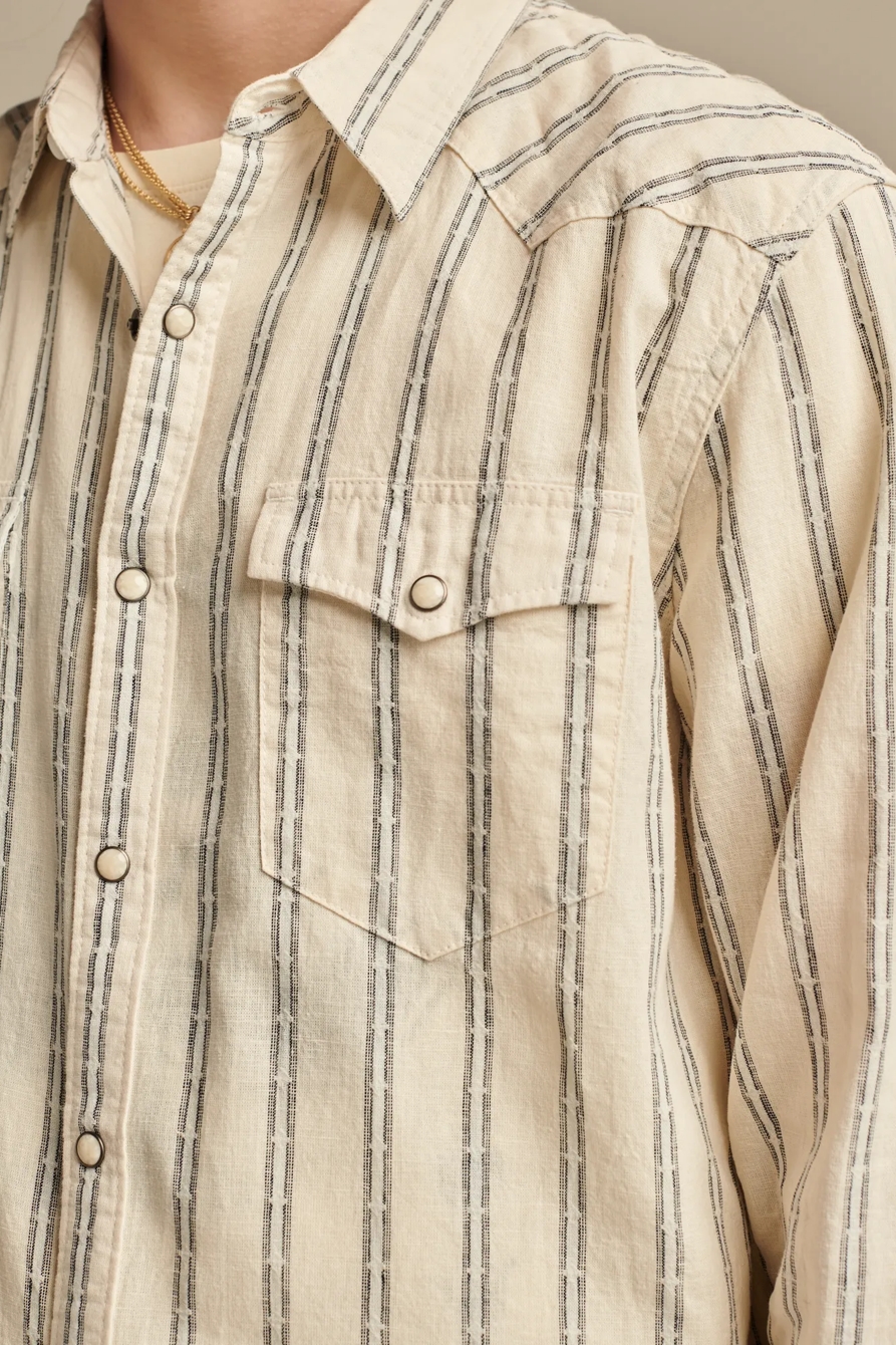 STRIPED LONG SLEEVE MESA WESTERN SHIRT, image 3