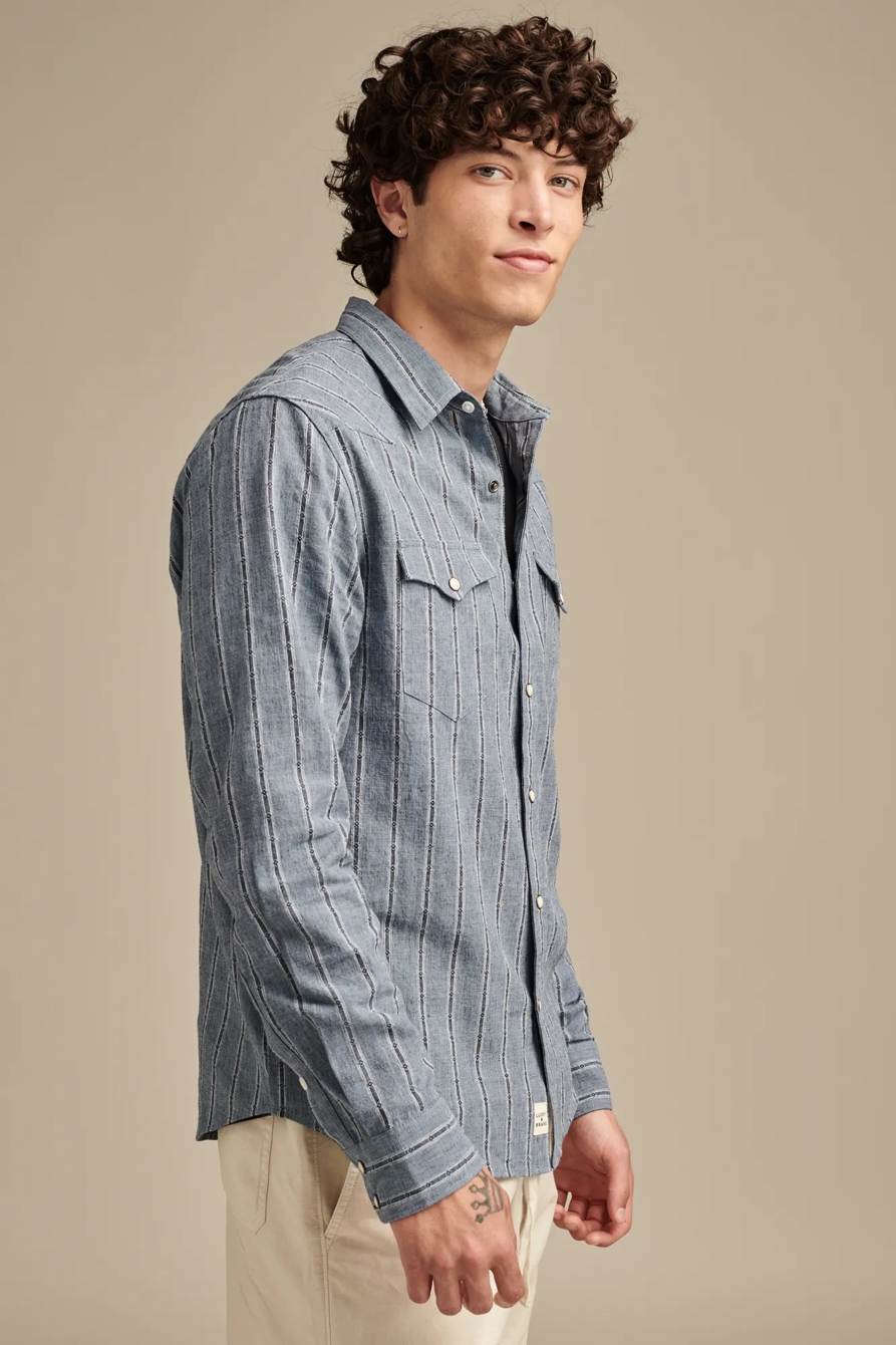 STRIPED LONG SLEEVE MESA WESTERN SHIRT, image 3