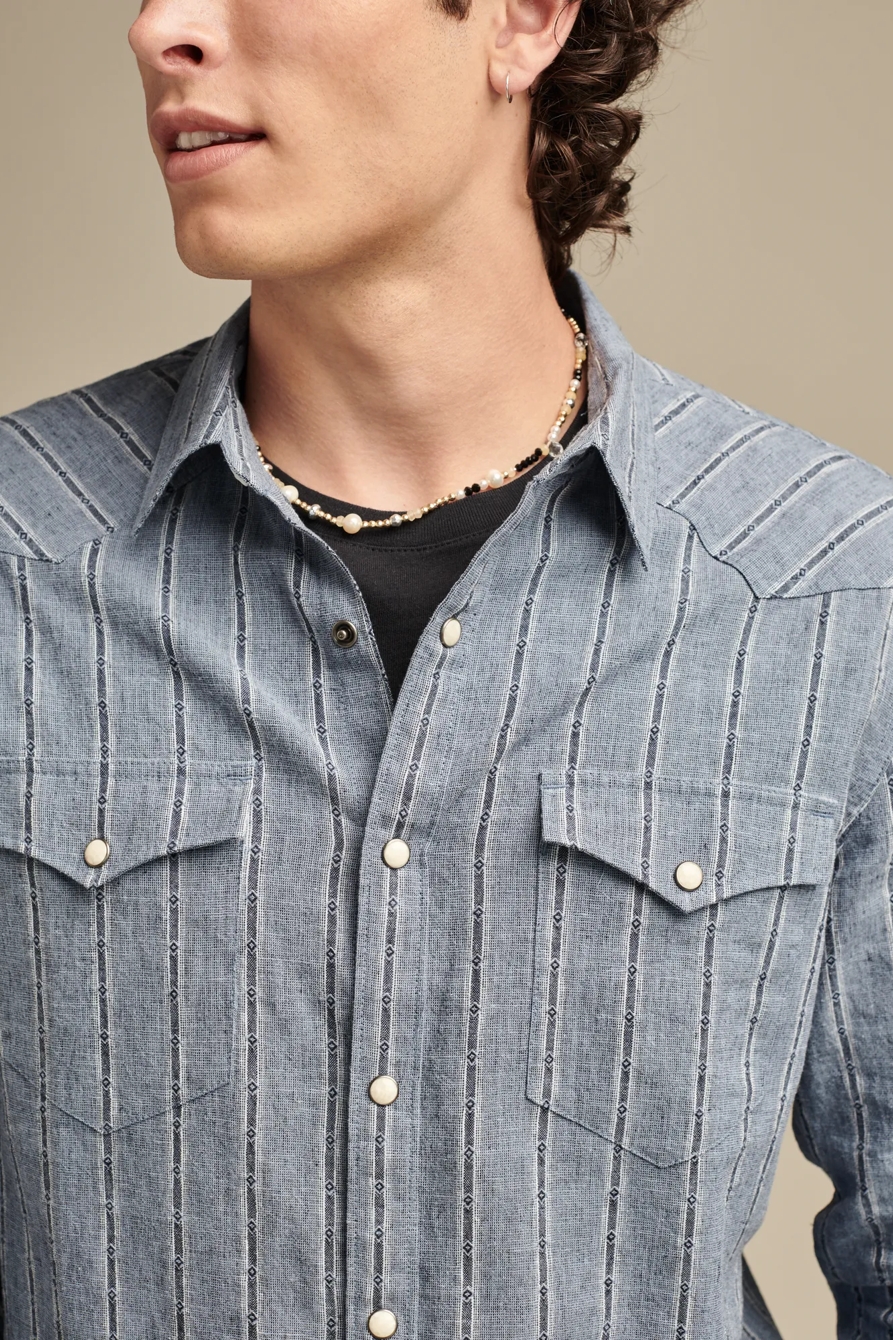 STRIPED LONG SLEEVE MESA WESTERN SHIRT, image 4