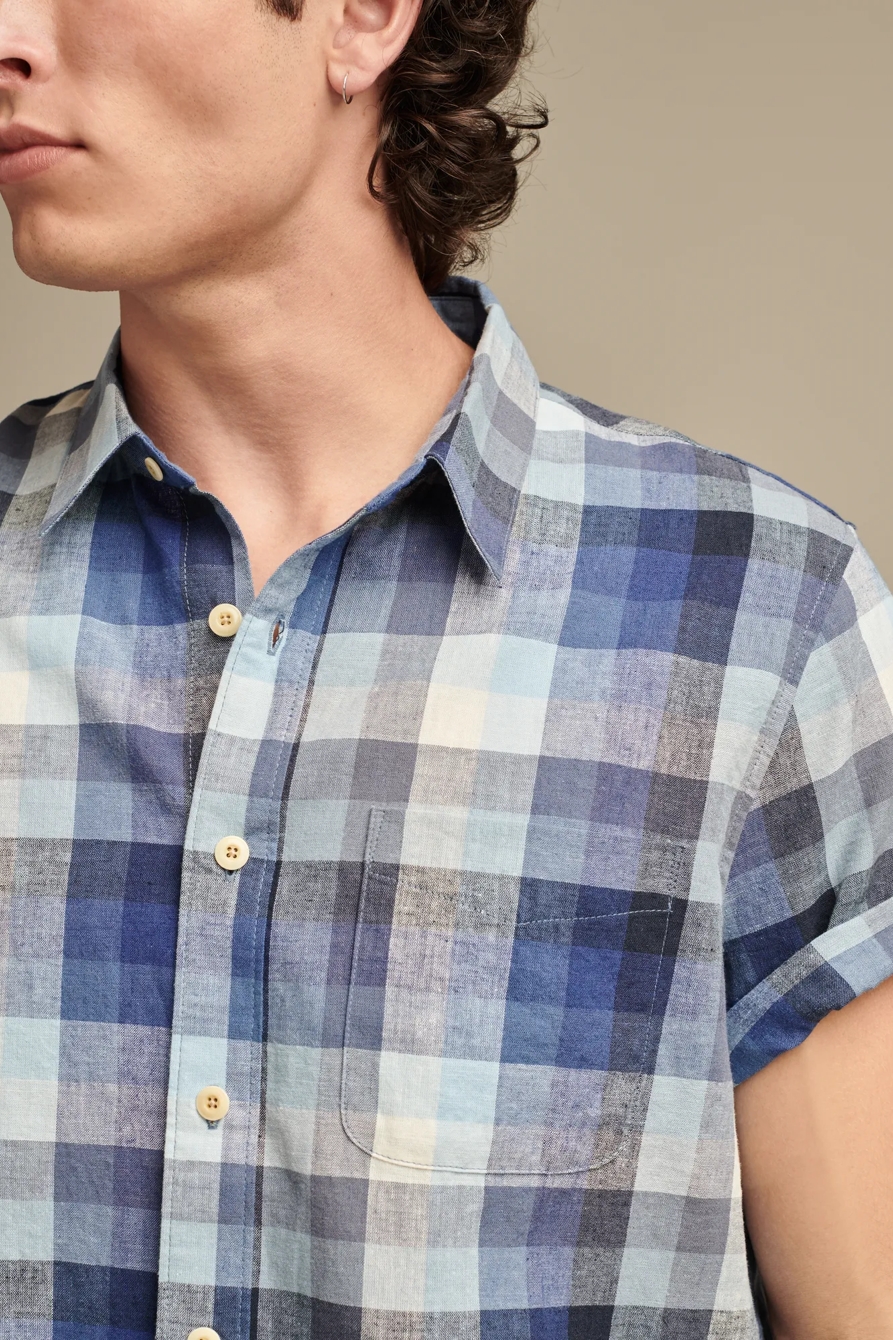 MULTI PLAID SAN GABRIEL SHORT SLEEVE 1 POCKET SHIRT, image 4