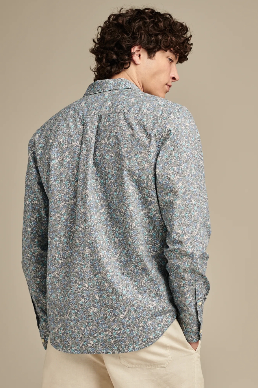 FLORAL SAN GABRIEL LONG SLEEVE 1 POCKET SHIRT, image 3