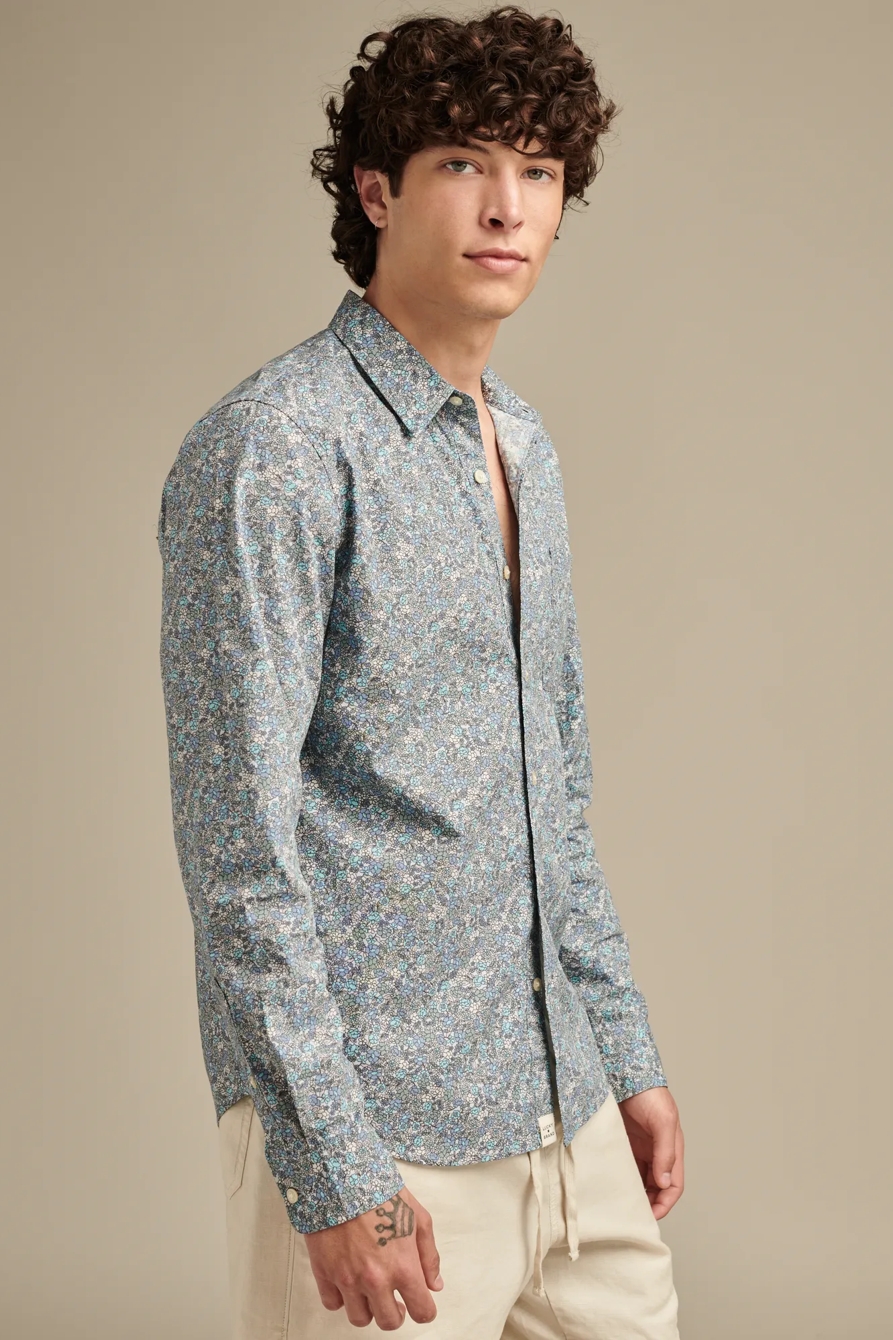 FLORAL SAN GABRIEL LONG SLEEVE 1 POCKET SHIRT, image 4