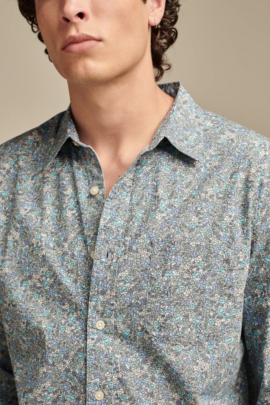 FLORAL SAN GABRIEL LONG SLEEVE 1 POCKET SHIRT, image 5
