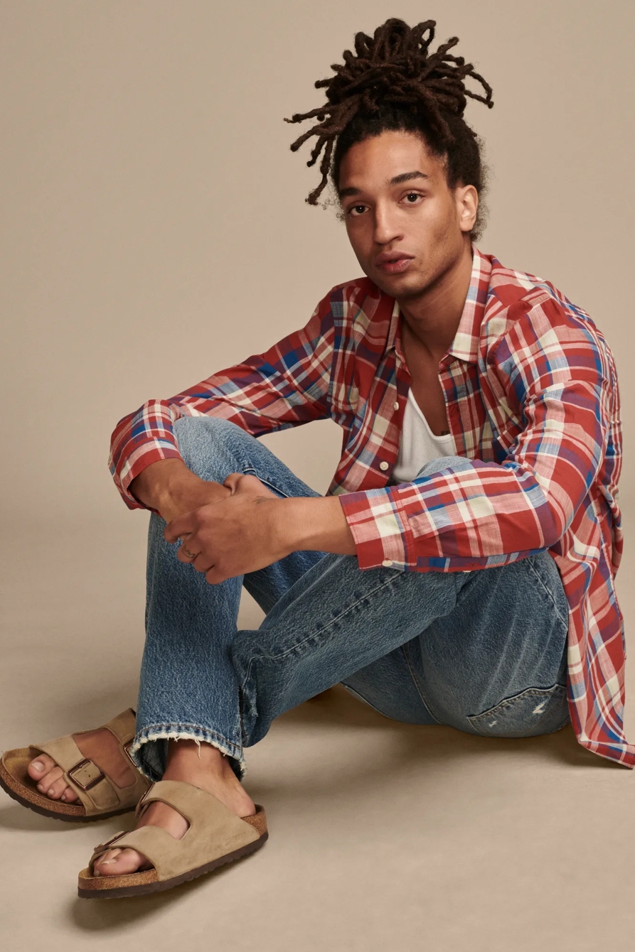 PLAID ONE POCKET LONG SLEEVE SHIRT, image 2