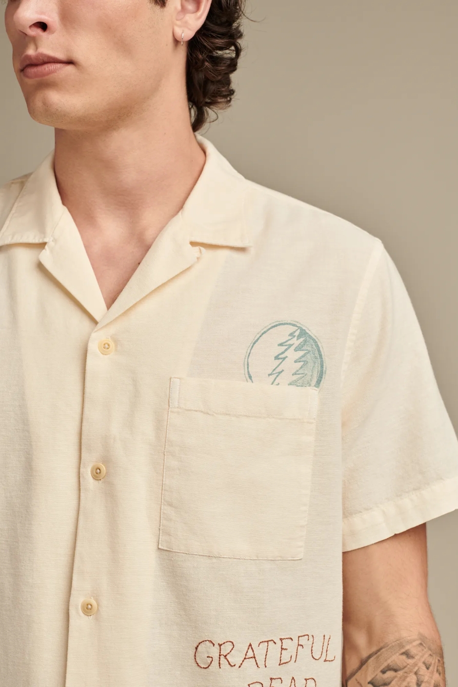 GRATEFUL DEAD SHORT SLEEVE CAMP COLLAR SHIRT, image 2