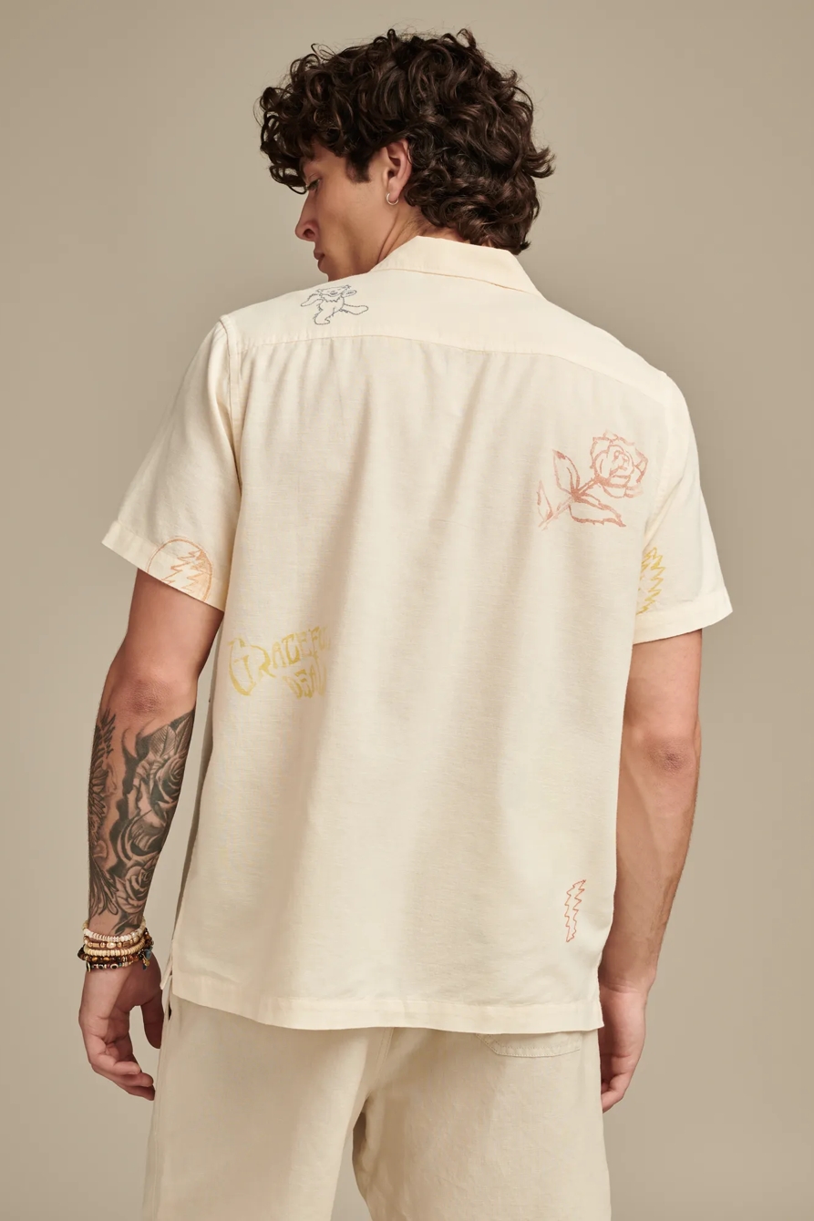 GRATEFUL DEAD SHORT SLEEVE CAMP COLLAR SHIRT, image 5