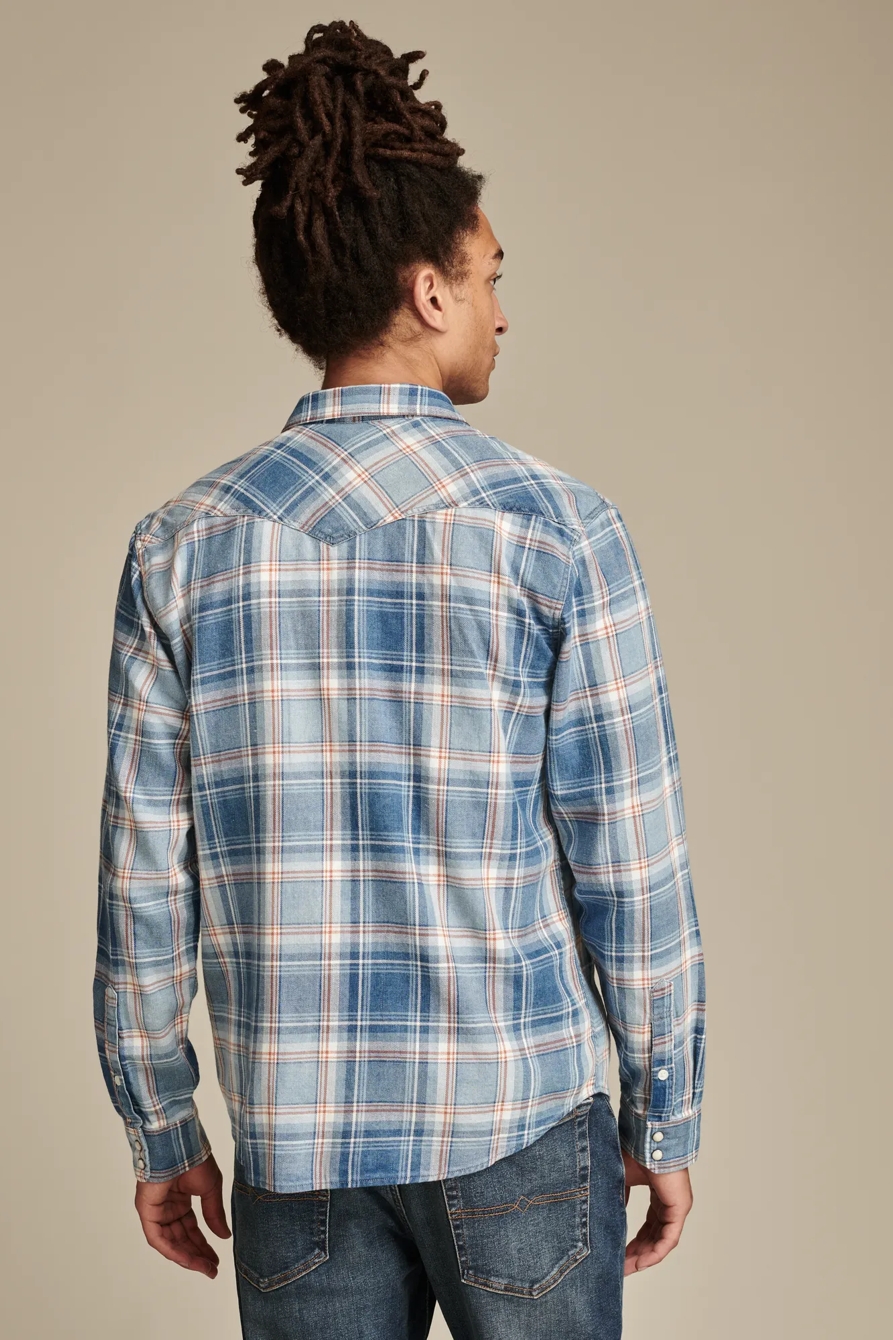 INDIGO WESTERN LONG SLEEVE SHIRT, image 4