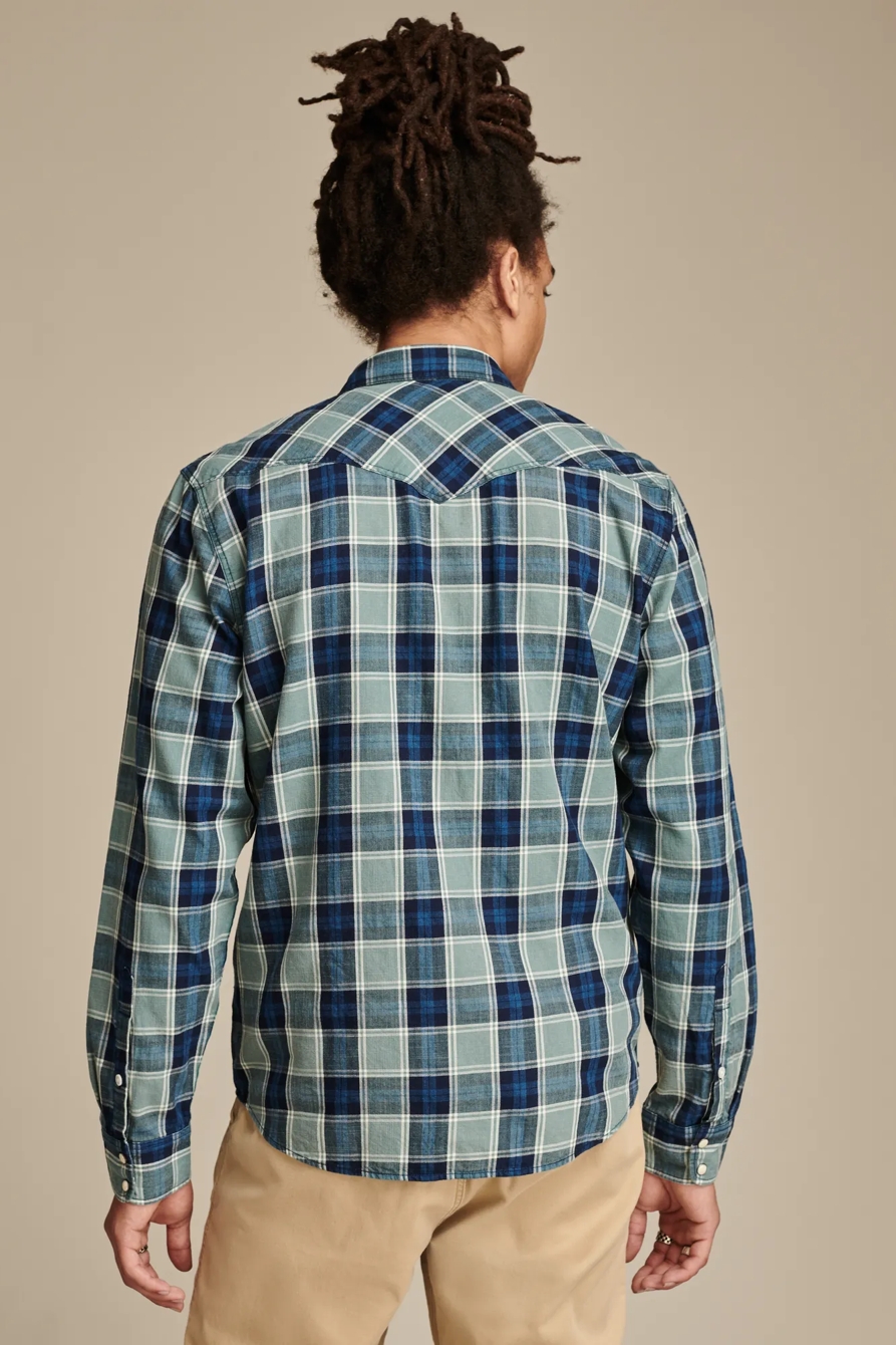 INDIGO WESTERN LONG SLEEVE SHIRT, image 5
